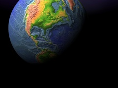 International Movers in Seattle View of world from space