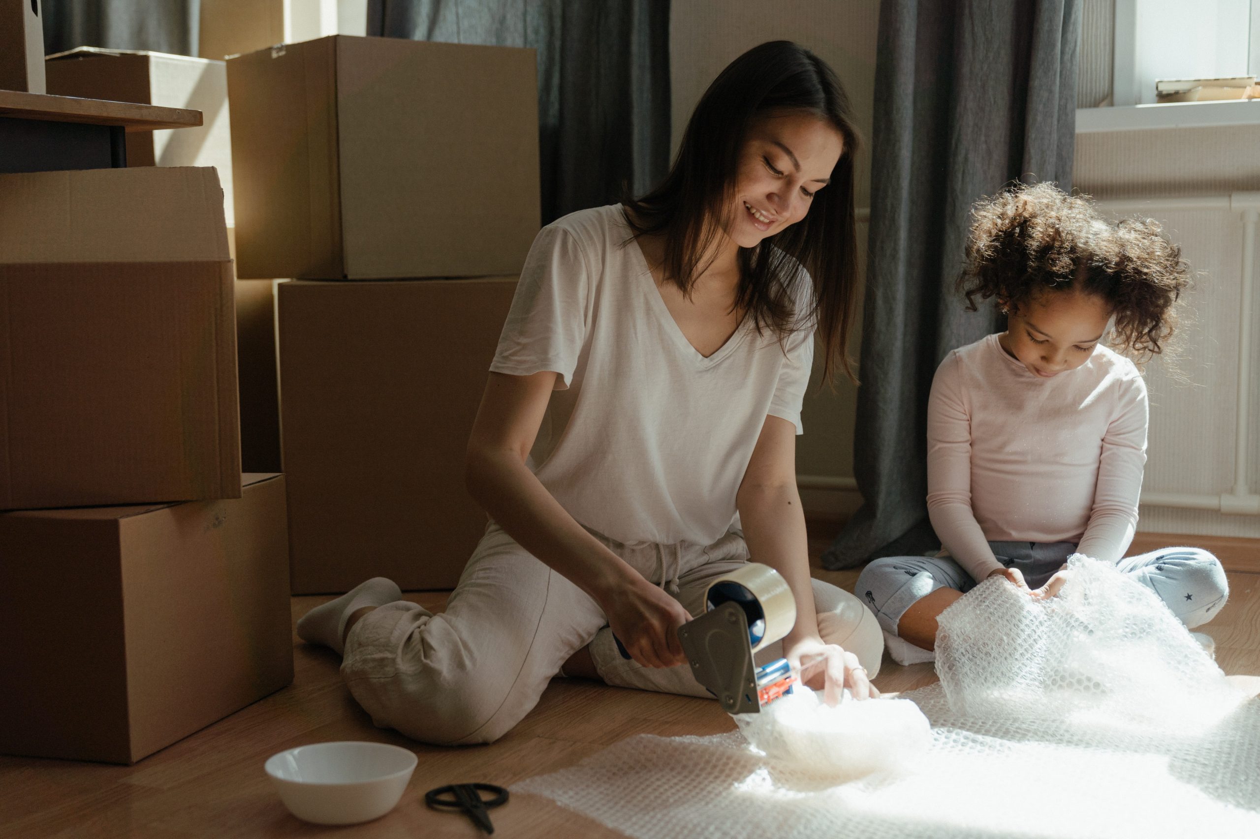 Mother and Daughter packing together