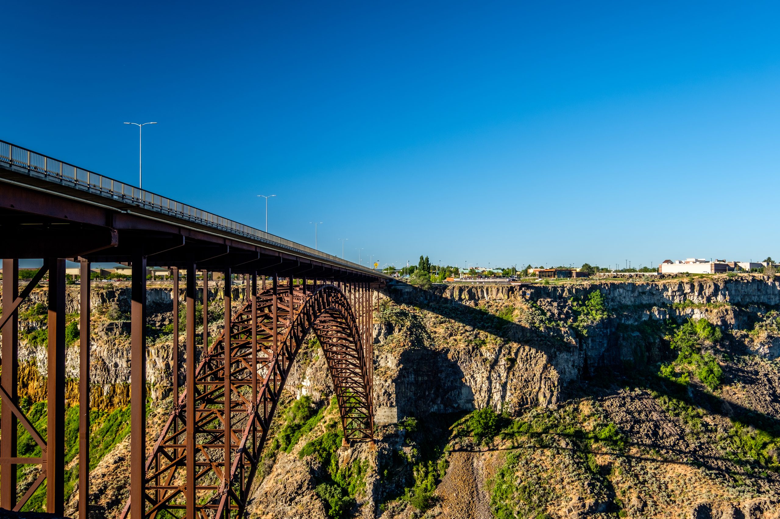 Snake River and Perrine Bridge near Twin Falls, Idaho, USA