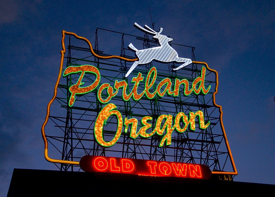 Portland Oregon Old Town Sign