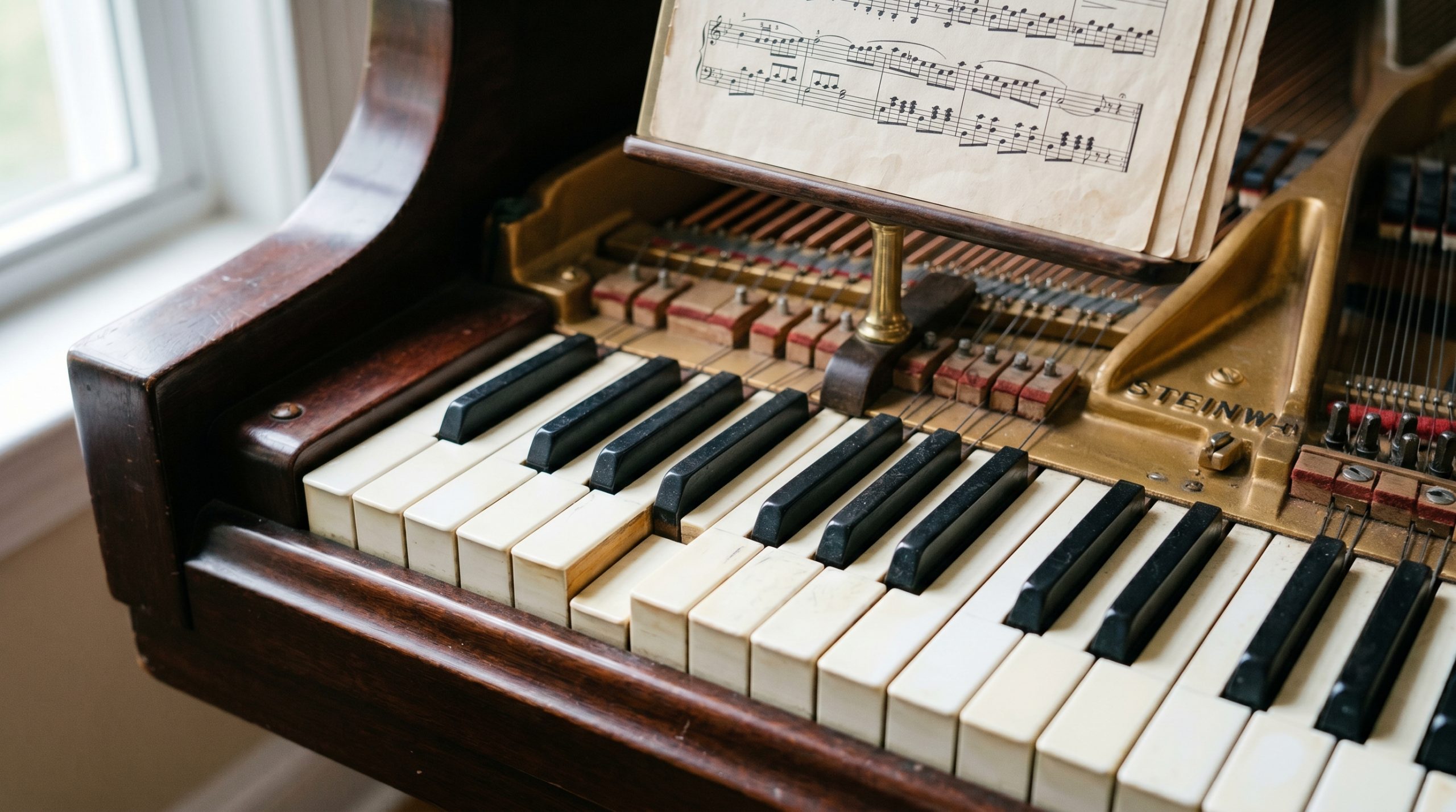 Closeup of Piano