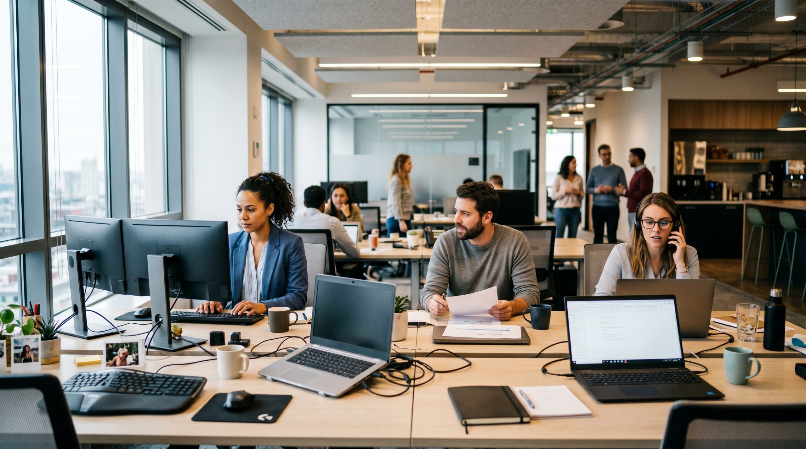 Office with people in it
